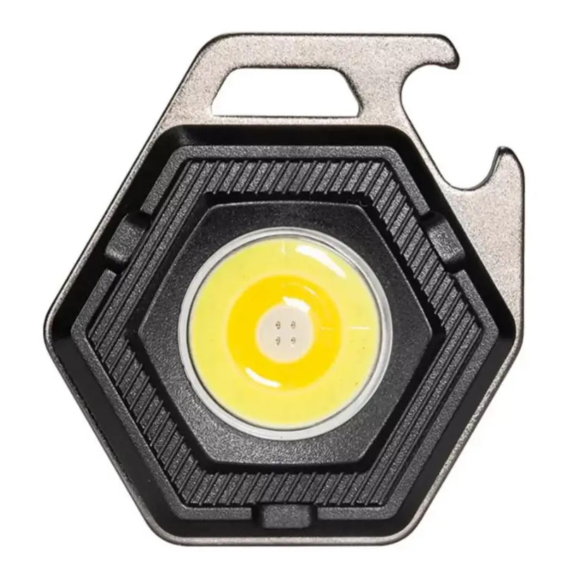 Аккумуляторный LED фонарик W5131 + Type-C (7 режимов, шнур, магнит) (Черный)