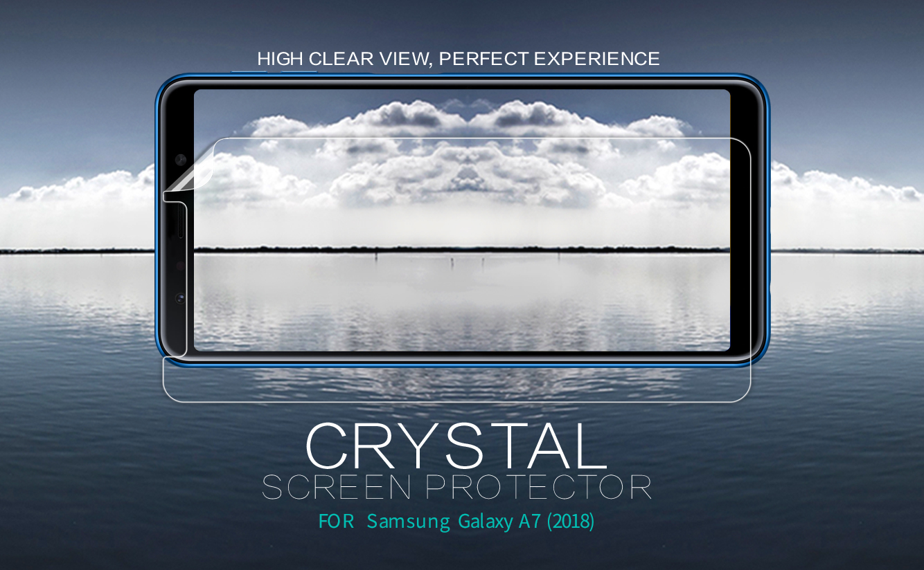 Защитная пленка Nillkin Crystal для Samsung A750 Galaxy A7 (2018) (Анти-отпечатки)