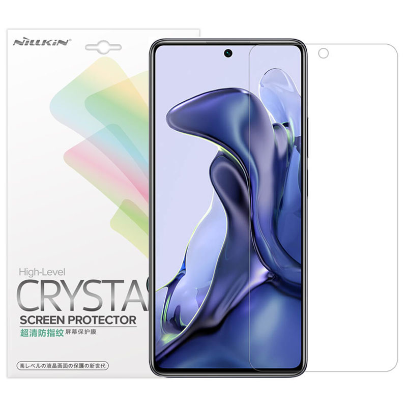Защитная пленка Nillkin Crystal для Xiaomi 11T Pro (Анти-отпечатки)