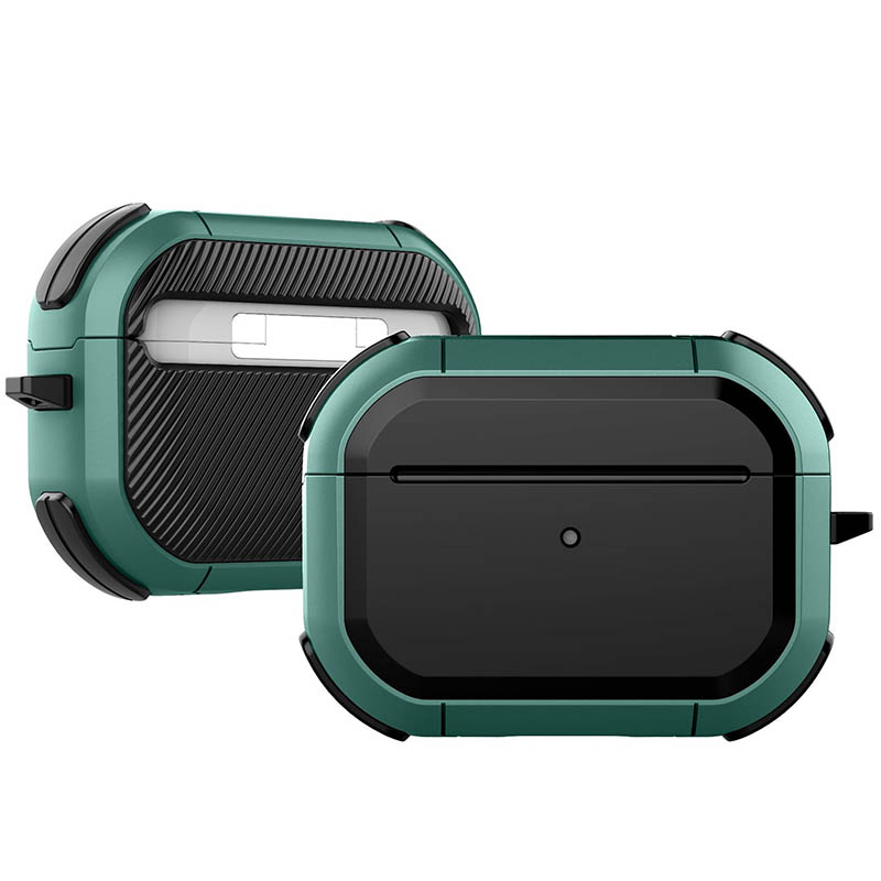 Футляр противоударный Black ed. для наушников Airpods Pro 2 / Pro (Apple Green)
