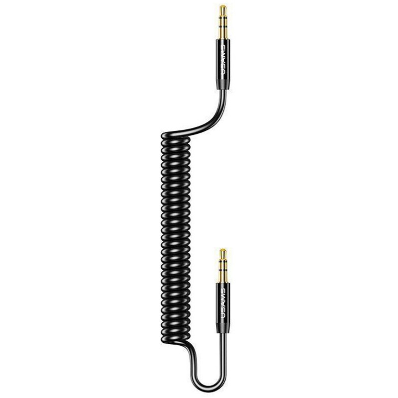 Аудио кабель Usams US-SJ256 Spring (1.2m) (Черный)