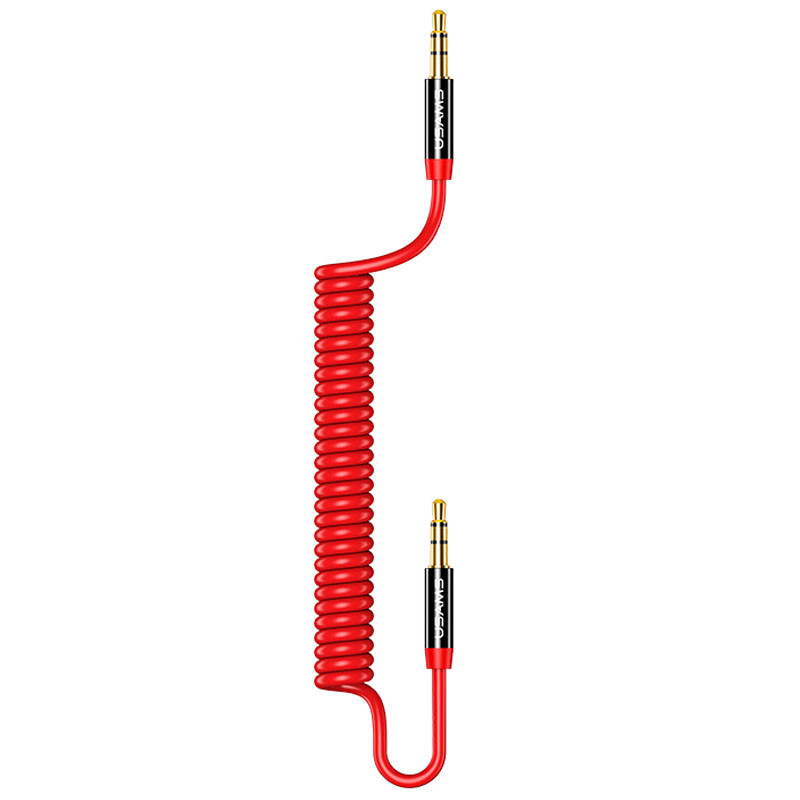 Аудио кабель Usams US-SJ256 Spring (1.2m) (Красный)