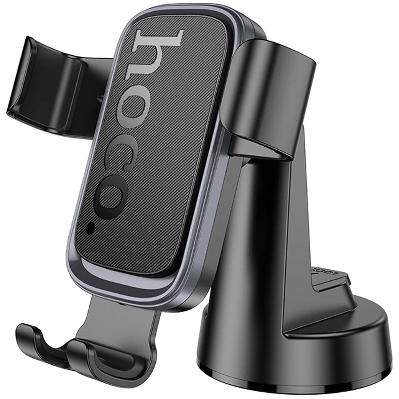 Автодержатель Hoco H81 Vista Gravity (center console) (Black / Metal gray)