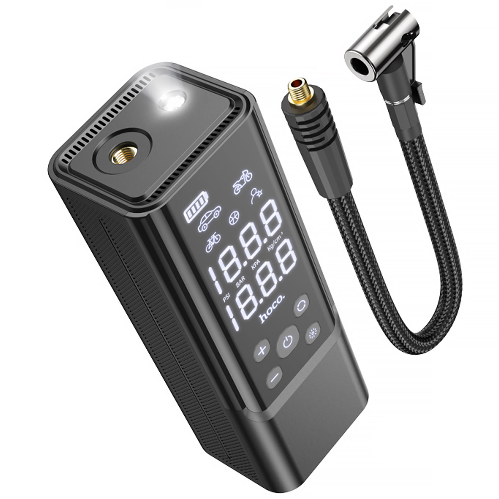 Автомобильный насос Hoco ZP7 Maddy smart (5000 mAh) (Black)