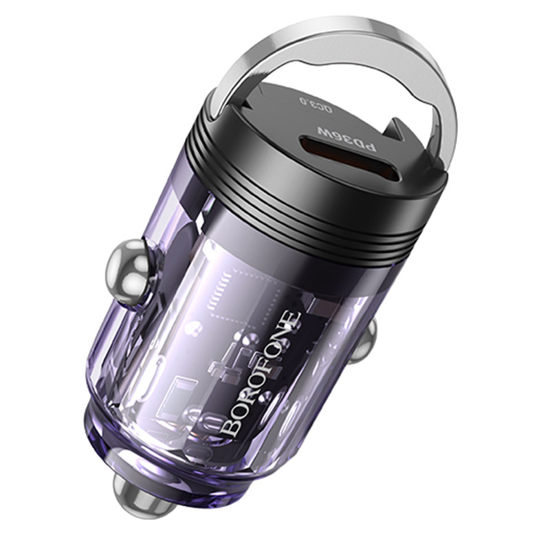 АЗУ Borofone BZ29A Talented PD36W+QC3.0 (1C1A) (Transparent purple)