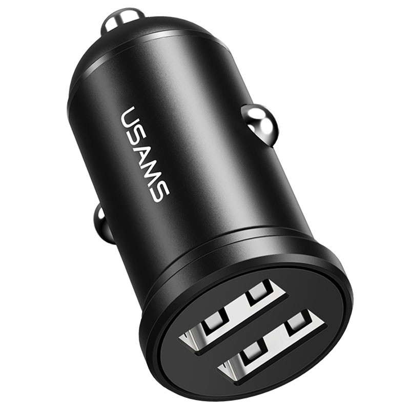 АЗУ Usams US-CC114 C20 Dual USB Mini (Черный)