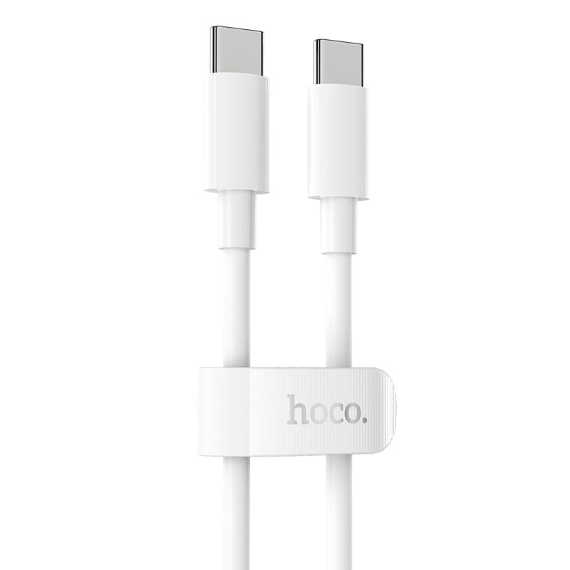 Дата кабель Hoco X51 "High-power" Type-C to Type-C 100W (1m) (Белый)