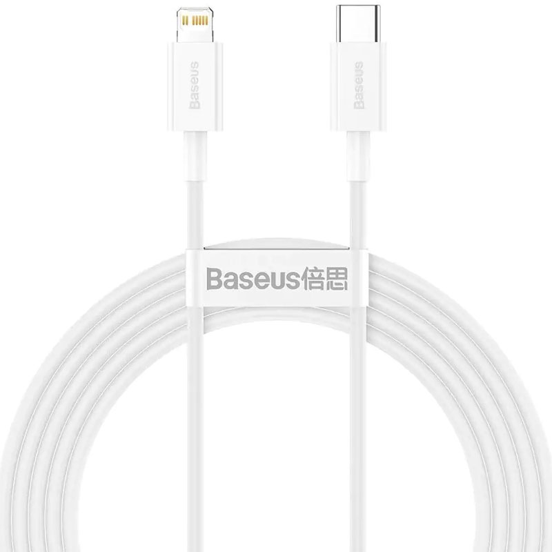 Дата кабель Baseus Superior Series Fast Charging Type-C to Lightning PD 20W (1m) (CATLYS-A) (Білий)