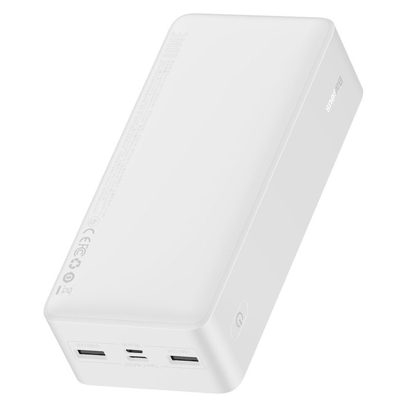 Портативное зарядное устройство Baseus Bipow Digital Display 20W 20000mAh (PPDML-M) Белый в магазине onecase.com.ua