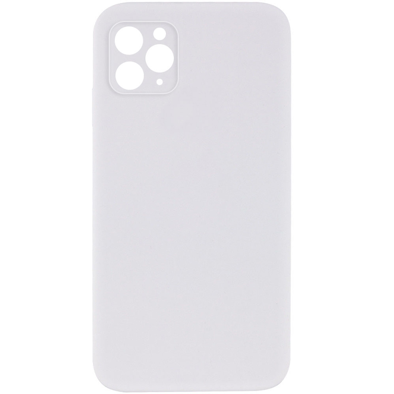 Silicone Case Square Full Camera Protective (AA) NOLOGO для Apple iPhone 11 Pro (5.8") (Белый / White)