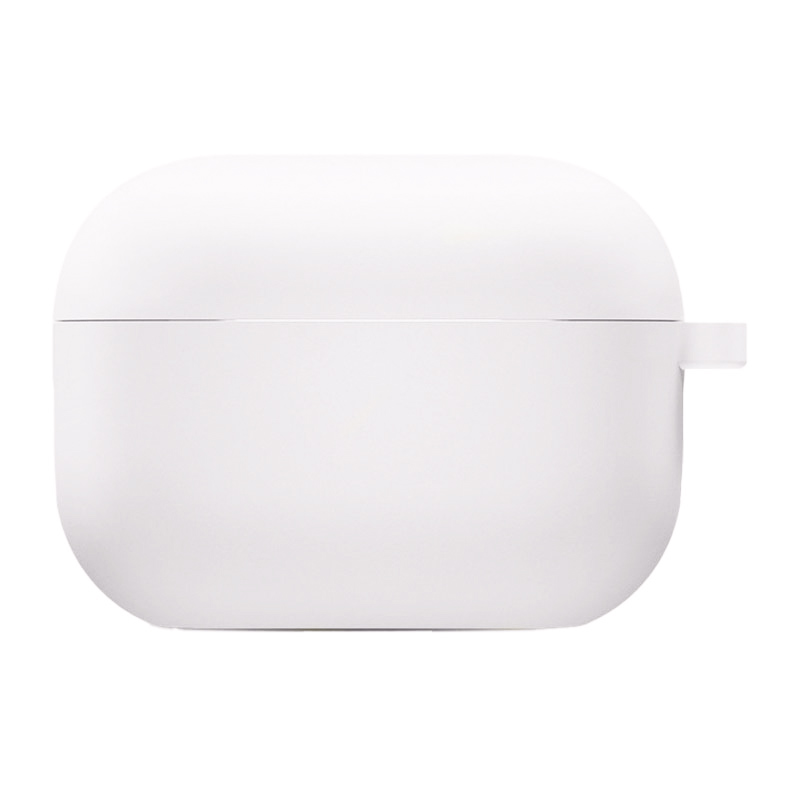 Силіконовий футляр з мікрофіброю для навушників Airpods 4 (Білий / White)