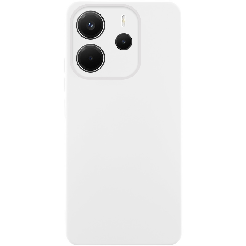 Чехол Silicone Cover Lakshmi Full Camera (AAA) для Xiaomi Redmi Note 14 4G (Europe version) (Белый / White)