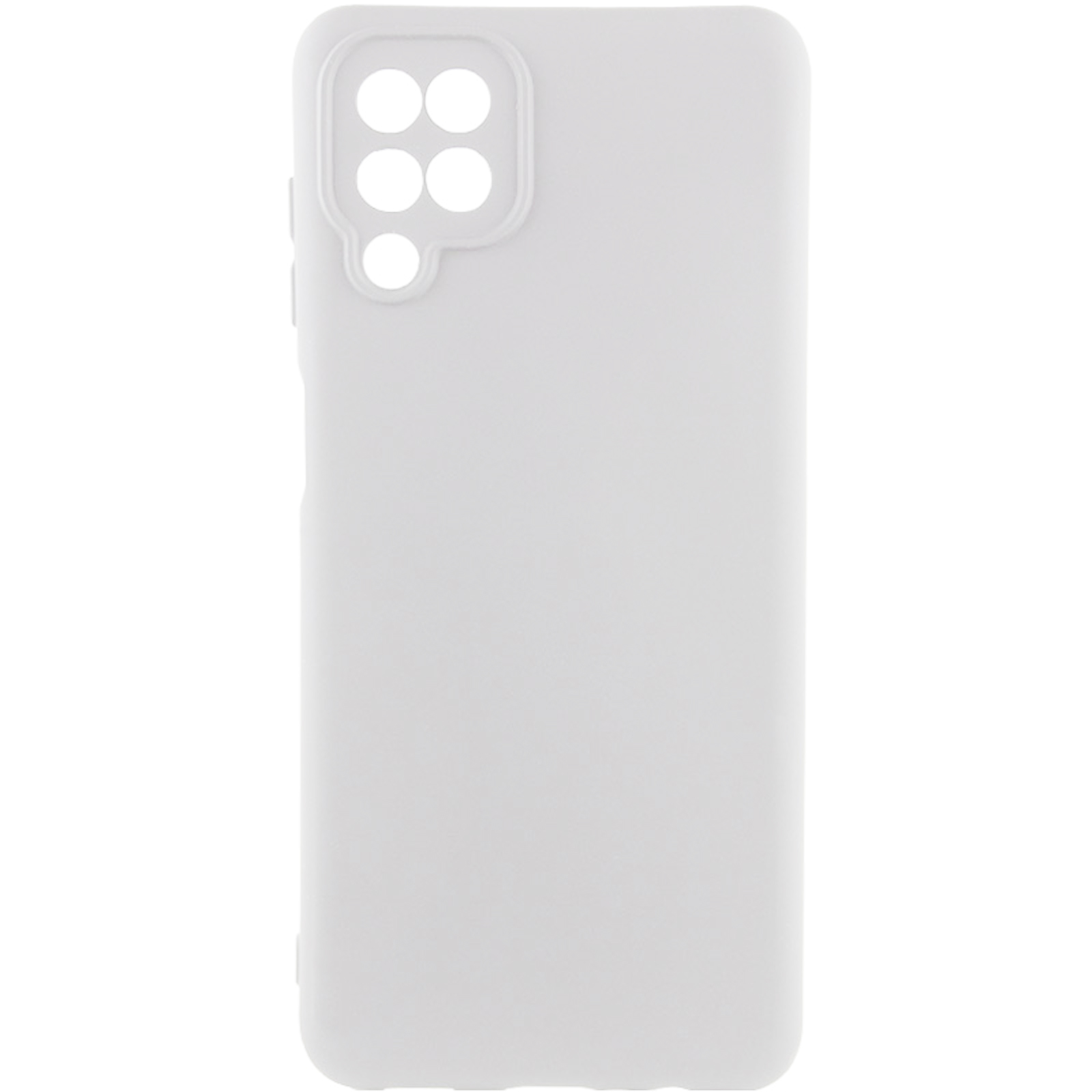 Чохол Silicone Cover Lakshmi Full Camera (AA) для Samsung Galaxy A12 Nacho (Білий / White)