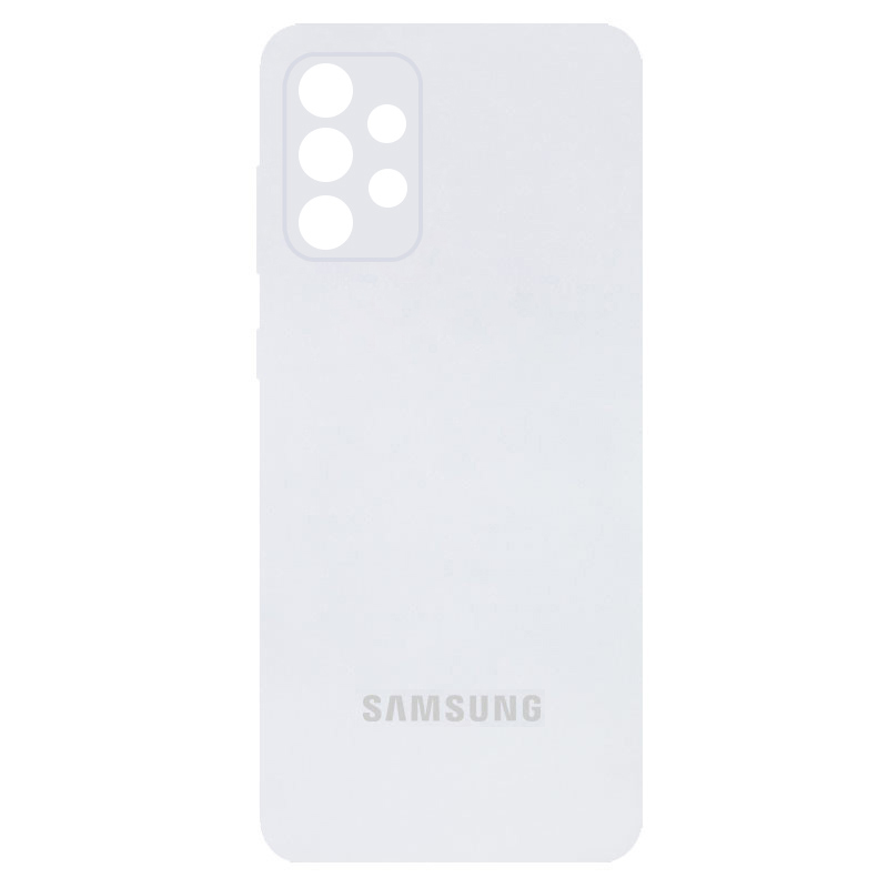 Чехол Silicone Cover Full Camera (AA) для Samsung Galaxy A32 4G (Белый / White)