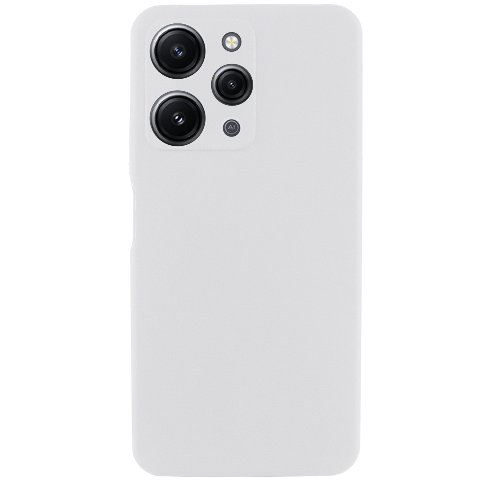 Чохол Silicone Cover Lakshmi Full Camera (AAA) для Xiaomi Redmi 12 (Білий / White)
