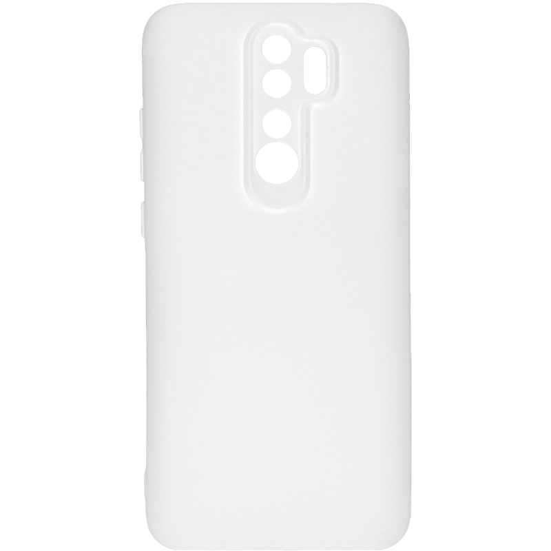Чехол TPU GETMAN Liquid Silk Full Camera для Xiaomi Redmi 9 (Белый / White)