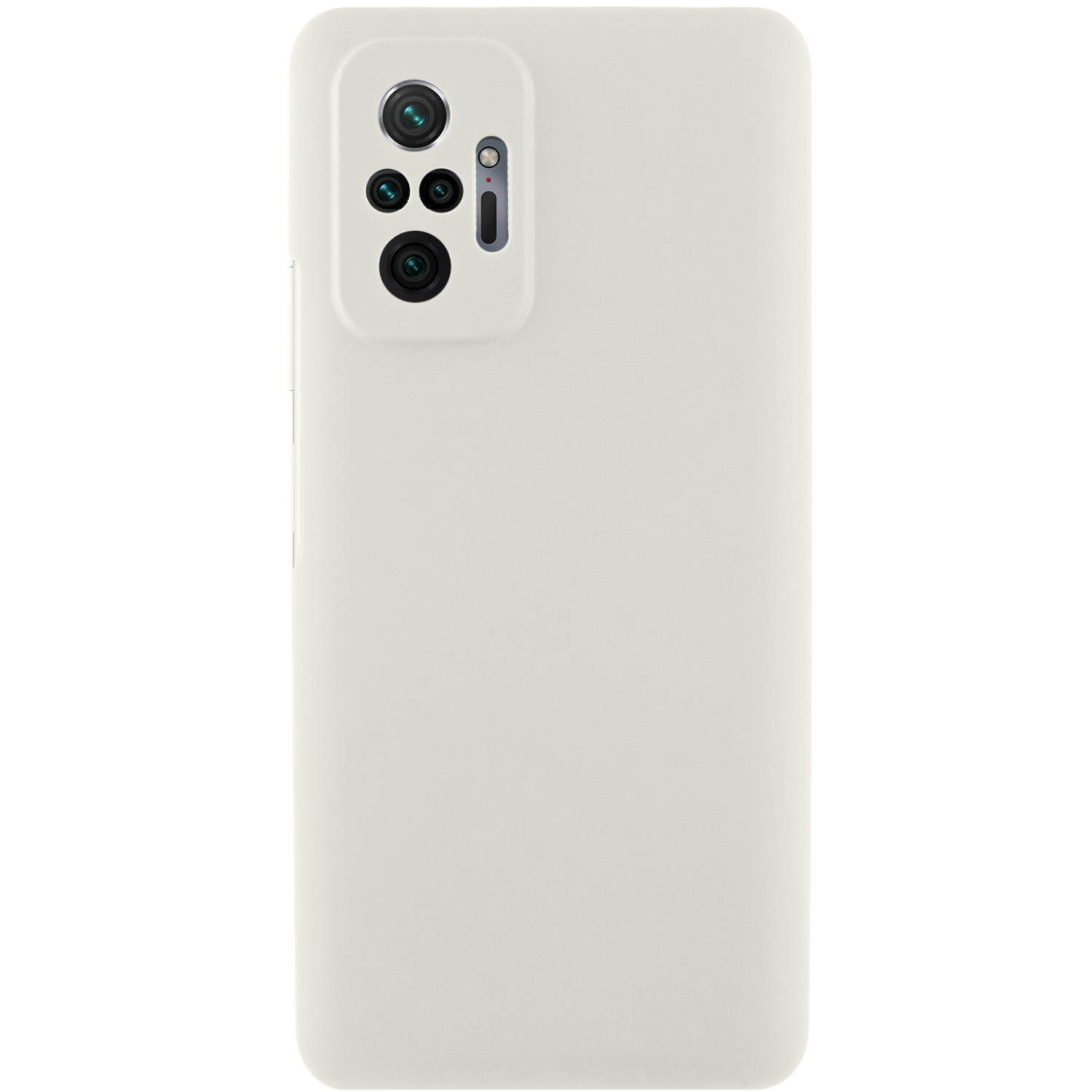 Чехол Silicone Cover Lakshmi Full Camera (AAA) для Xiaomi Redmi Note 10 Pro Max (Белый / White)