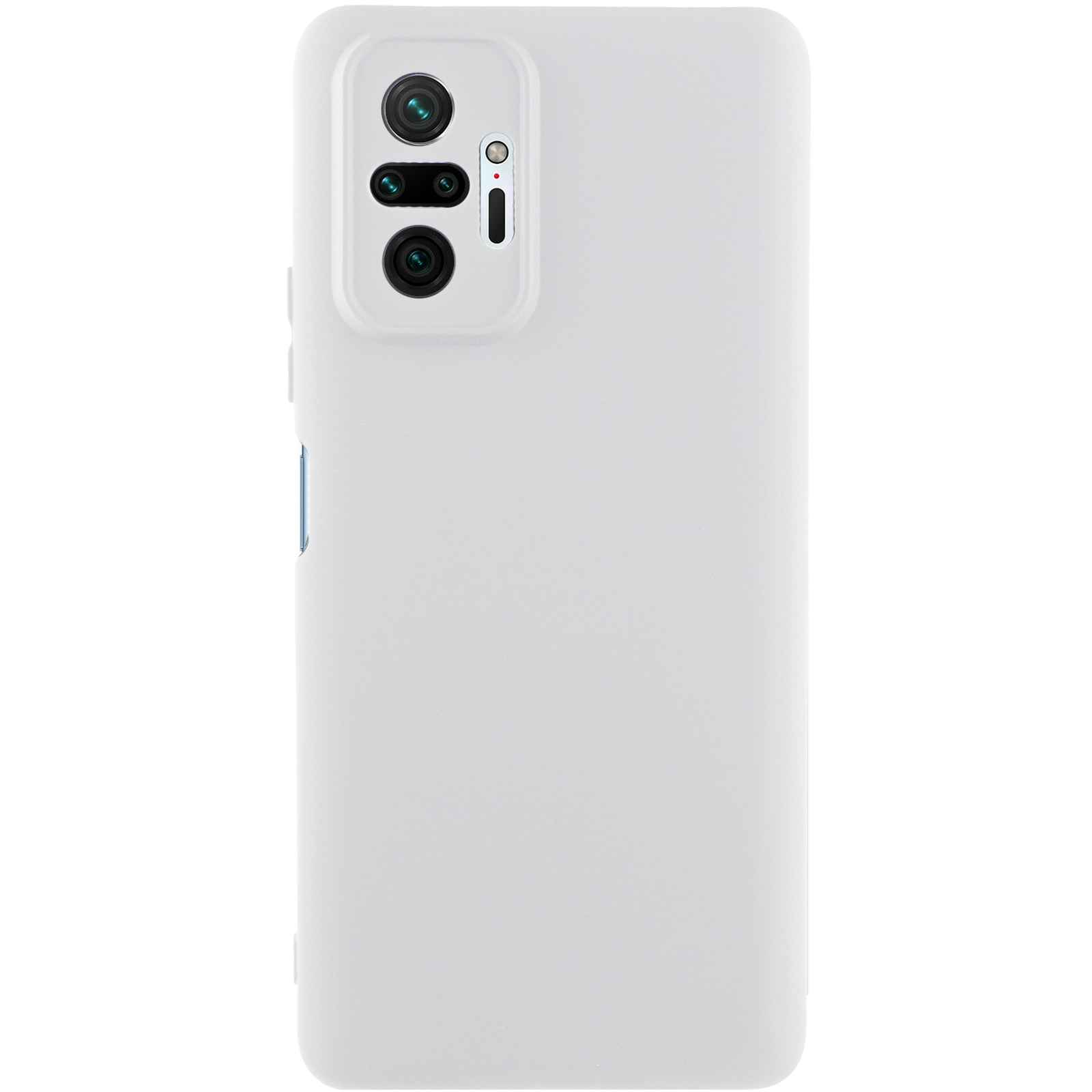 Чехол Silicone Cover Lakshmi Full Camera (AA) для Xiaomi Redmi Note 10 Pro Max (Белый / White)