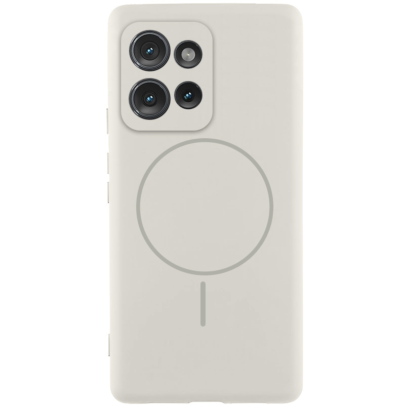 Чехол Silicone Cover Lakshmi Full Camera (AA) with MagFit для Motorola Edge 60 Pro (Белый / White)