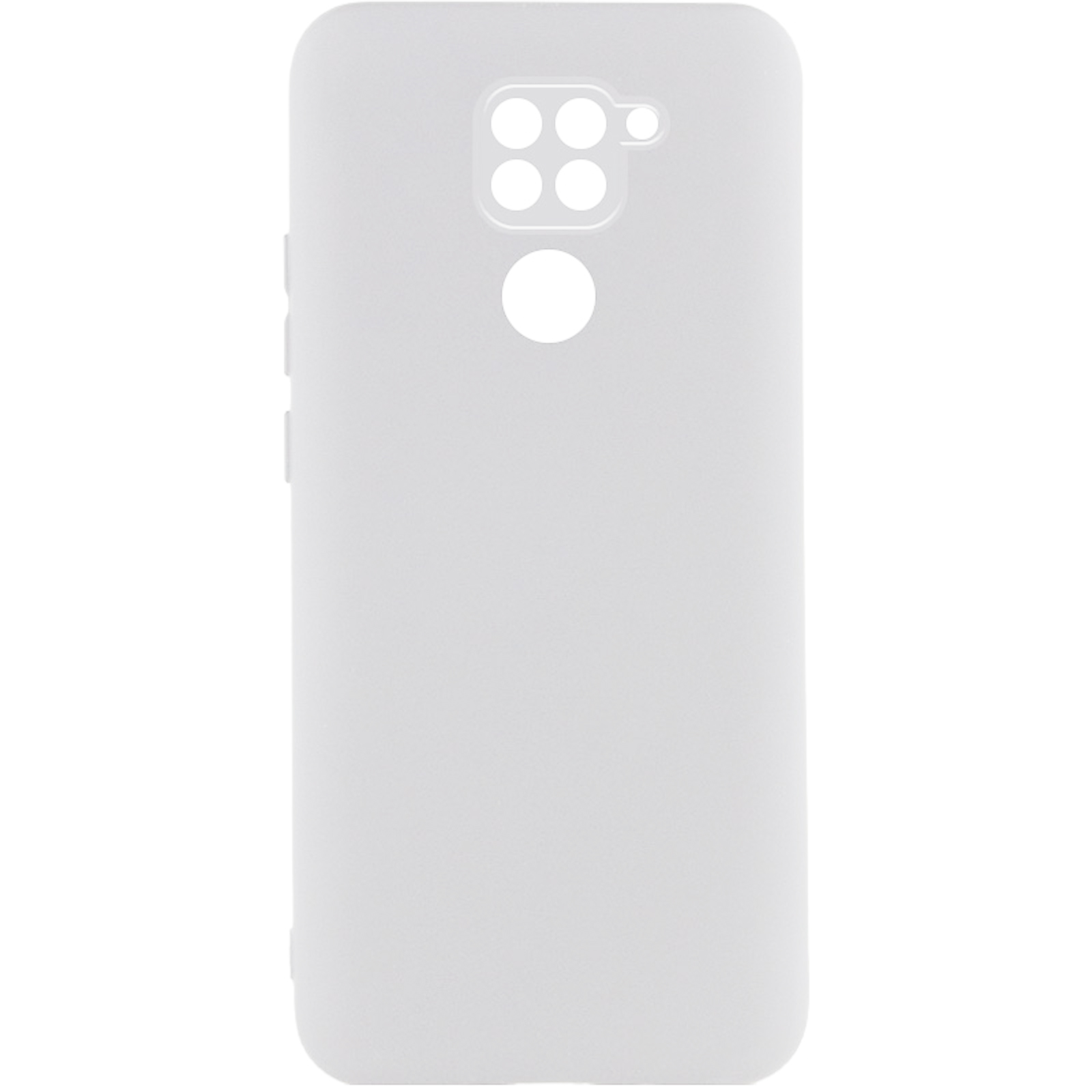 Чехол Silicone Cover Lakshmi Full Camera (AA) для Xiaomi Redmi Note 9 / Redmi 10X (Белый / White)