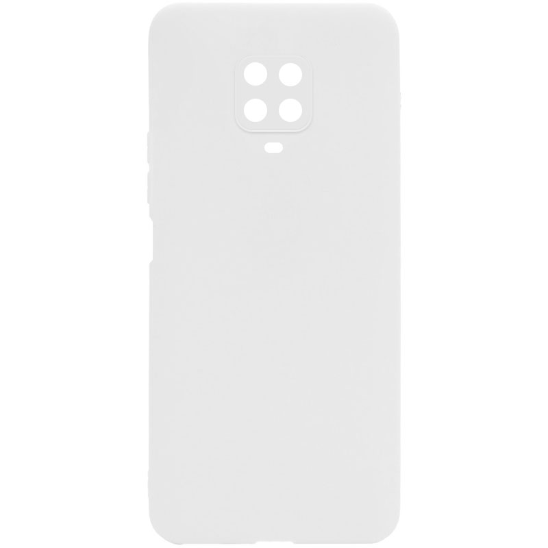Силиконовый чехол Candy Full Camera для Xiaomi Redmi Note 9s (Белый / White)