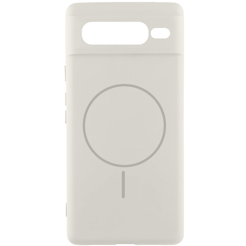 Чехол Silicone Cover Lakshmi Full Camera (AA) with MagFit для Google Pixel 7 Pro (Белый / White)