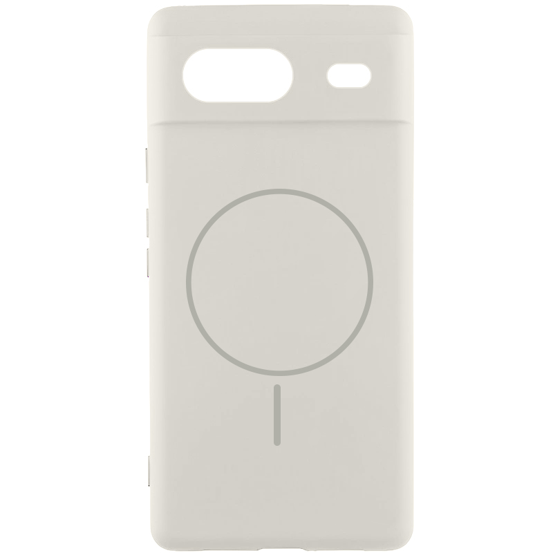Чехол Silicone Cover Lakshmi Full Camera (AA) with MagFit для Google Pixel 8 (Белый / White)