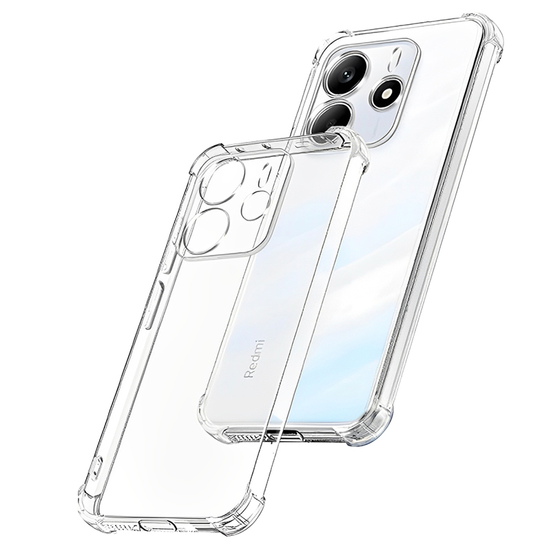 TPU чехол GETMAN Ease logo усиленные углы Full Camera для Xiaomi Redmi Note 14 4G (Europe version) (Бесцветный (прозрачный))
