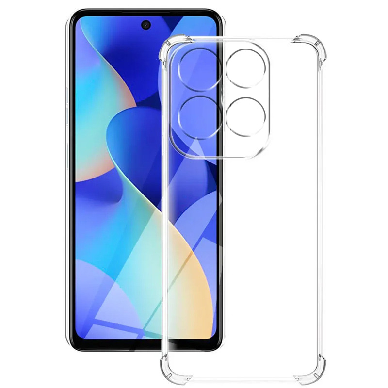 TPU чохол GETMAN Ease logo посилені кути Full Camera для Infinix Hot 50 Pro (Безбарвний (прозорий))