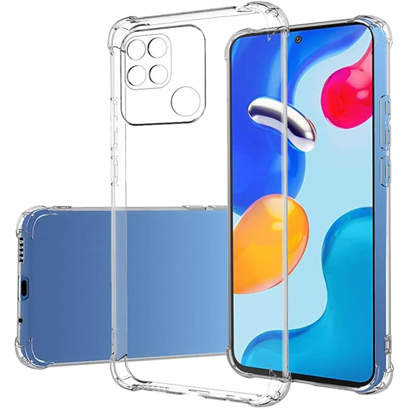 TPU чохол GETMAN Ease logo посилені кути Full Camera для Xiaomi Redmi 10C (Безбарвний (прозорий))