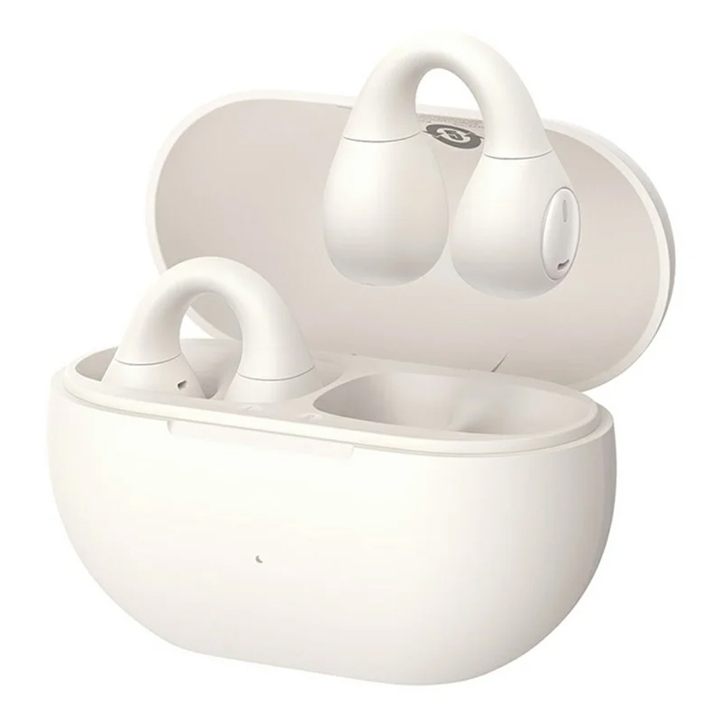 Беспроводные TWS наушники Baseus OS Bass 15 Clip Open-Ear (A00079500) (Stellar White)