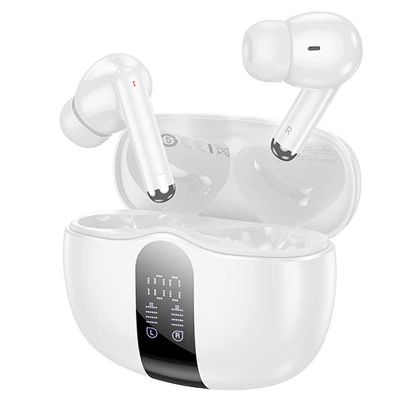 Беспроводные TWS наушники Borofone FQ3 Soulmate ANC+ENC (White)