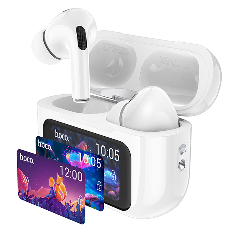 Беспроводные TWS наушники Hoco EW72 Lite Soar with Touch Screen (White)