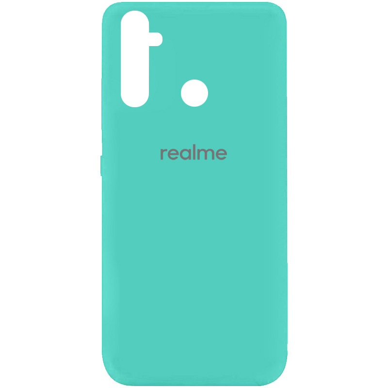 Чехол Silicone Cover My Color Full Protective (A) для Realme C3 / 5i (Бирюзовый / Ocean Blue)