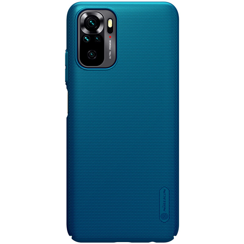Чехол Nillkin Matte для Xiaomi Redmi Note 10s (Бирюзовый / Peacock blue)