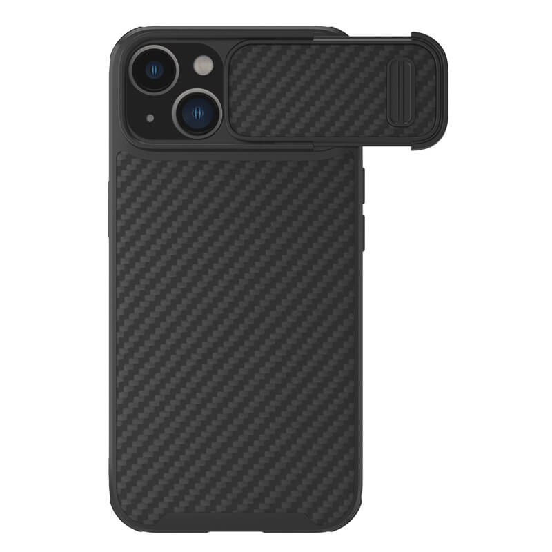 Карбонова накладка Nillkin Synthetic Fiber S Magnetic для Apple iPhone 14 (6.1") (Black)