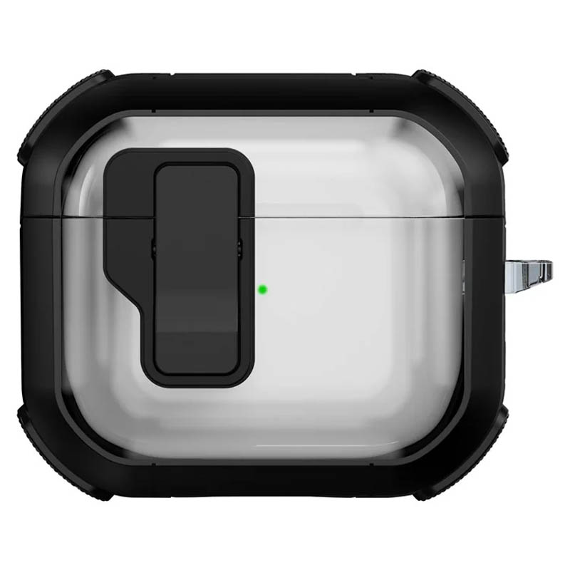 Футляр противоударный Locking Button для наушников Airpods 3 (Black)