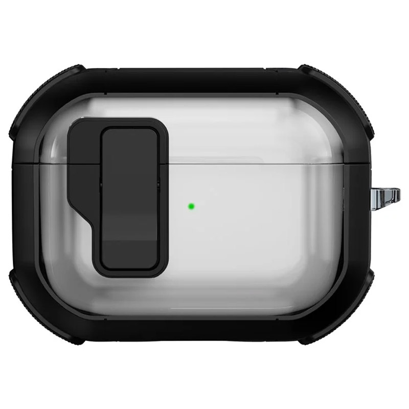 Футляр противоударный Locking Button для наушников Airpods Pro 2 / Pro (Black)