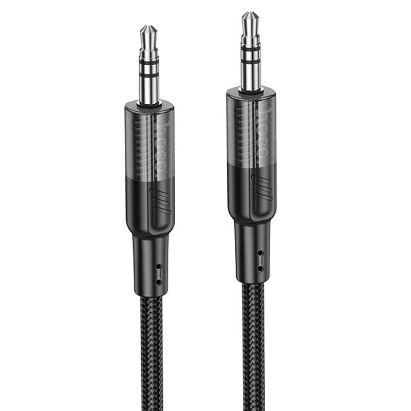 Аудио кабель Aux Hoco UPA27 Spirit transparent (1.2m) (Black)