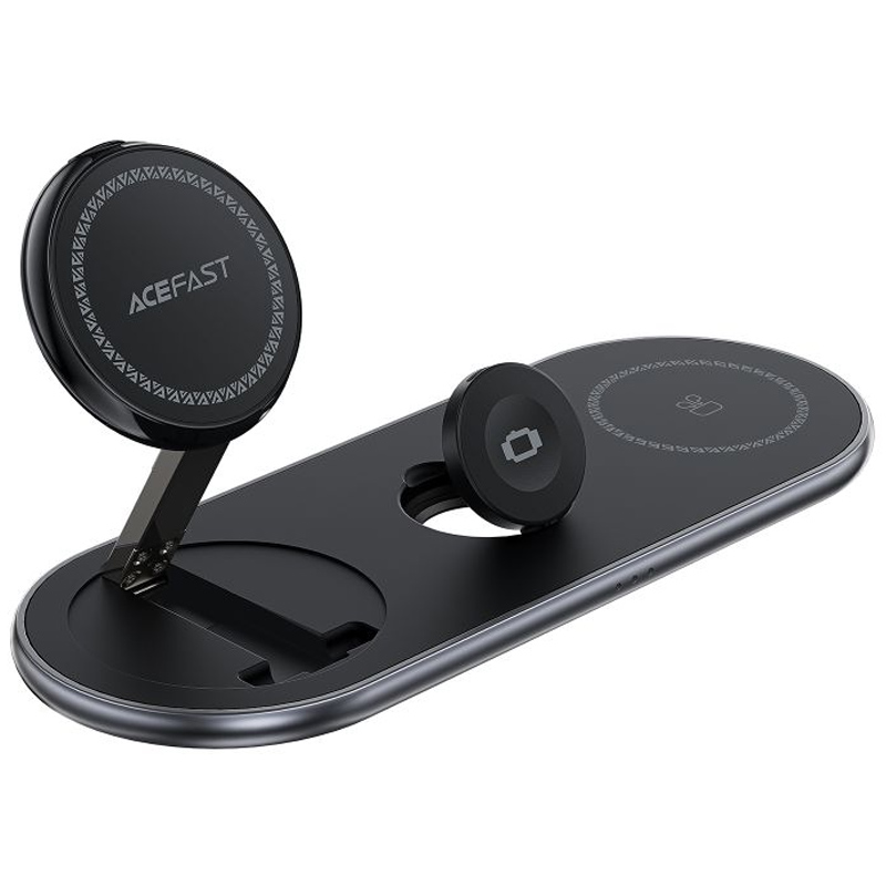 БЗУ Acefast E19 Qi2 desktop 3-in-1 (Black)