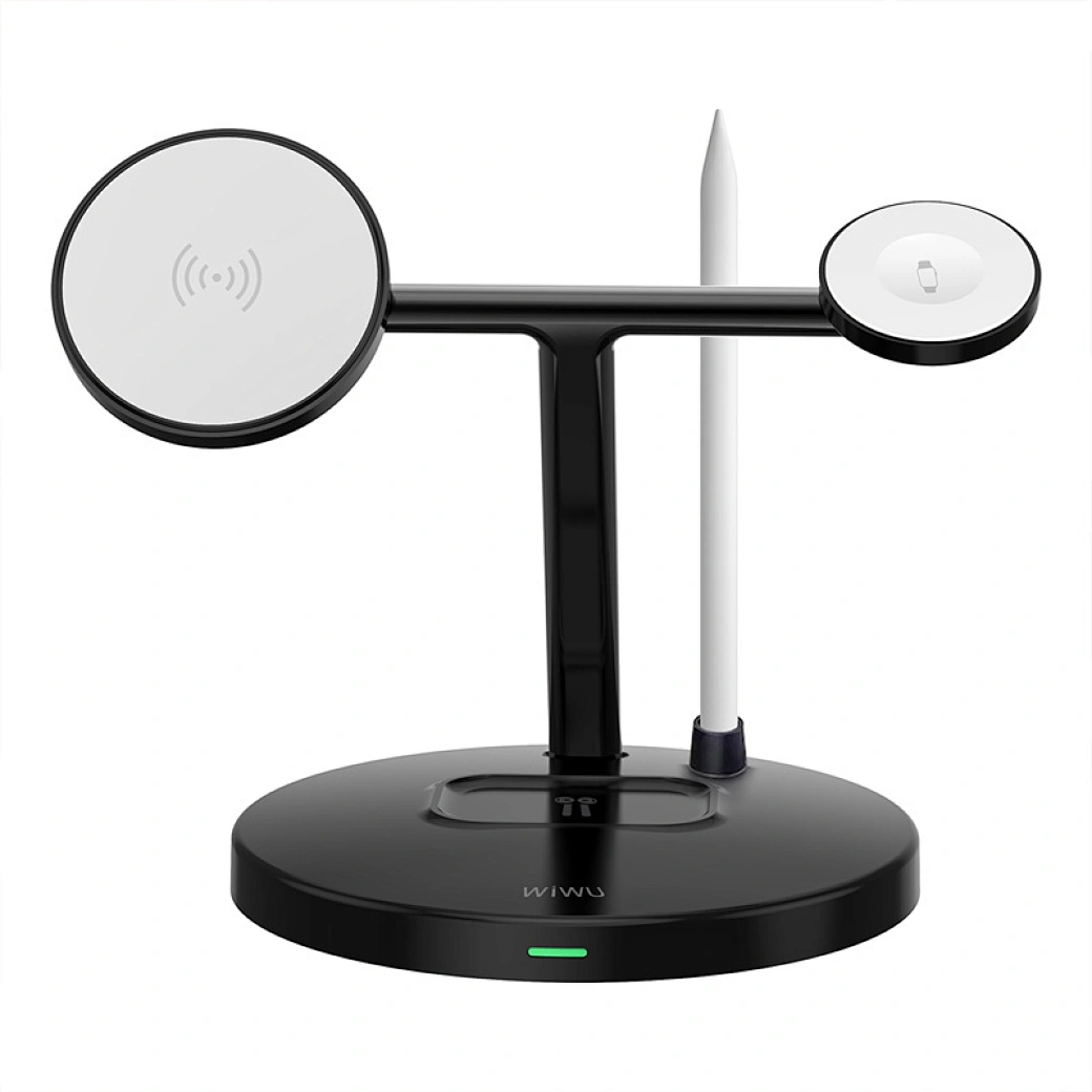 БЗУ WIWU Wi-W032 Magnetic 4 in 1 Cableless Charger (Black)