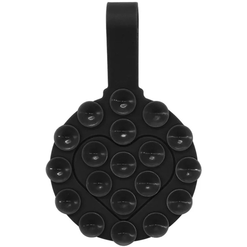Тримач-присоска для телефона Double Side Silicone with a Strap (Black)
