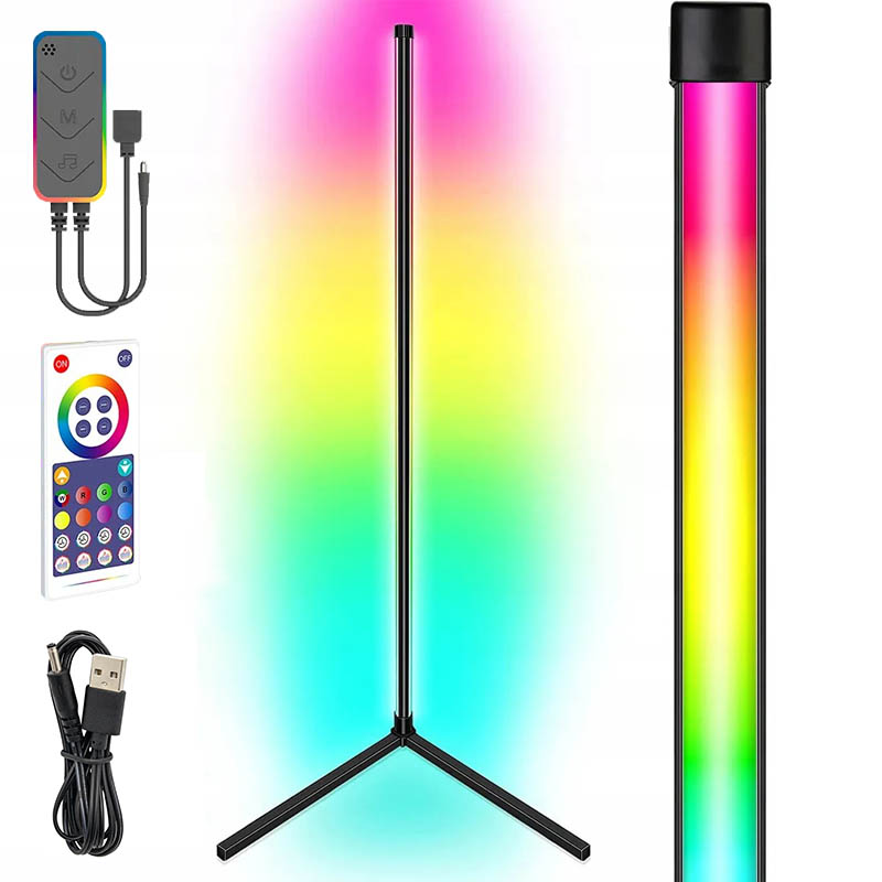 Напольная угловая LED лампа RGB Magic 1 Bluetooth USB with app (Black)