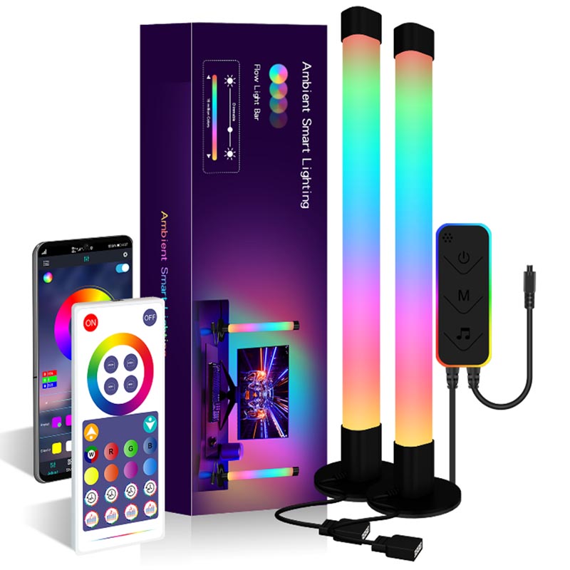 Настольная LED лампа RGB 5V Panel 2 Single side Bluetooth dual pack USB with app (Black)