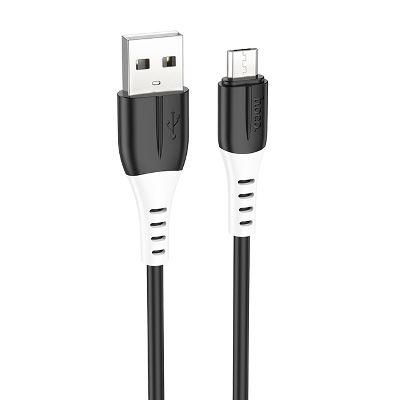 Дата кабель Hoco X82 Silicone USB to MicroUSB (1m) (Black)