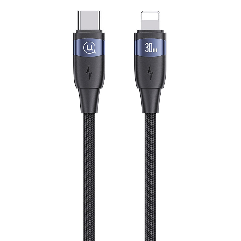 Дата кабель Usams US-SJ635 U85 Type-C to Lightning 30W (2m) (Black)