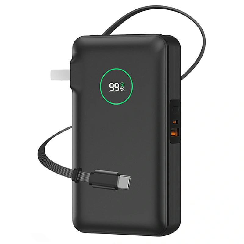 Портативное ЗУ Power Bank WIWU Wi-P049 PD20W with cable 10000 mAh (Black)