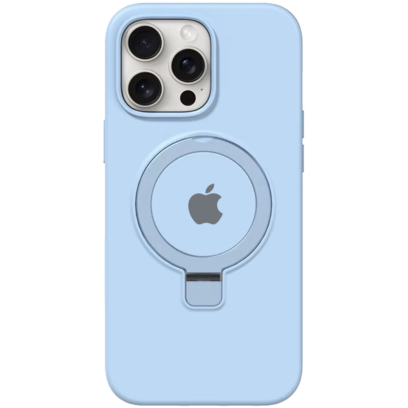 Чохол Silicone Case Full Protective with Ring для Apple iPhone 13 Pro (6.1") (Blue)