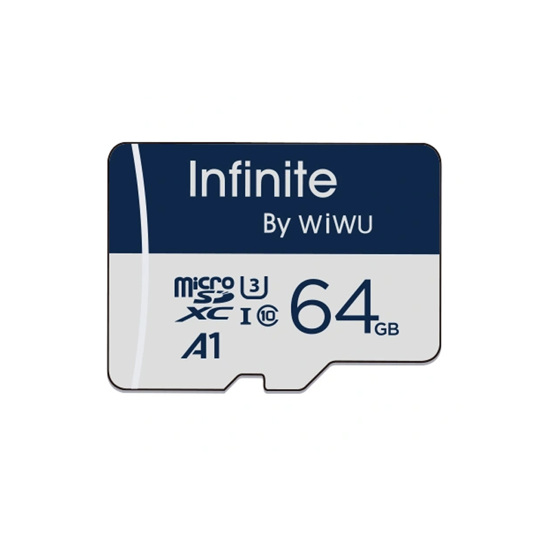 Карта памяти microSDXC WIWU Wi-FC004 Infinite Series 64GB (U3, C10) без адаптера (Blue)