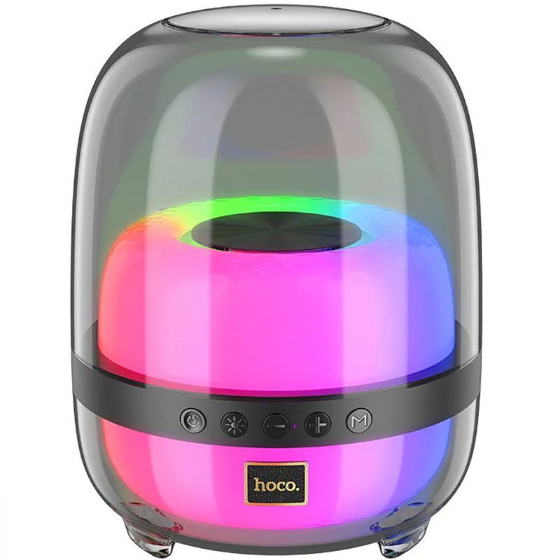 Bluetooth Колонка Hoco BS58 Crystal colorful luminous (Magic black night)
